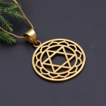 Sri Yantra Brass Necklace