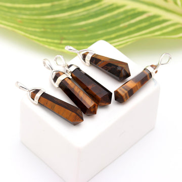 Genuine Tiger Eye Pendant in Solid Silver For Protection and Confidence