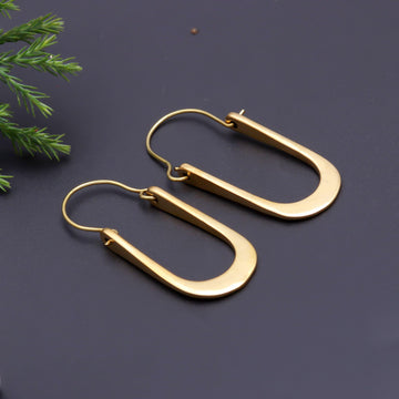 Designer Brass Dangle Earrings – Boho Chic