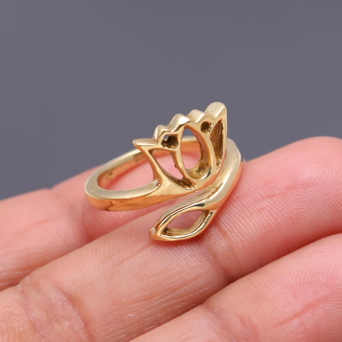 Lotus Brass Ring