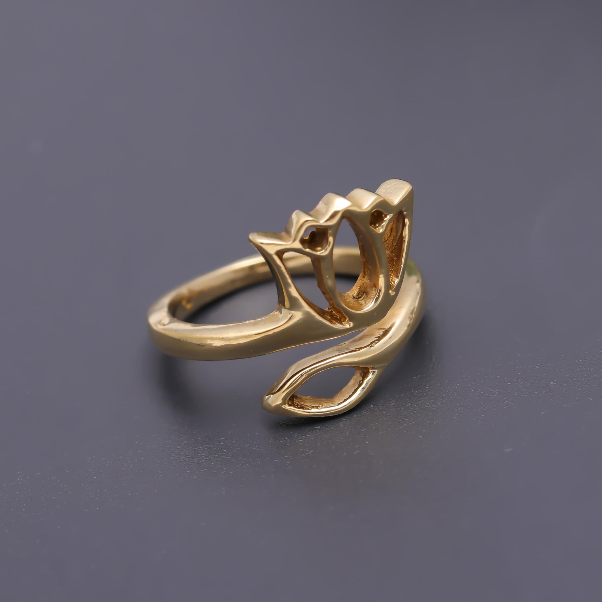 Lotus Brass Ring