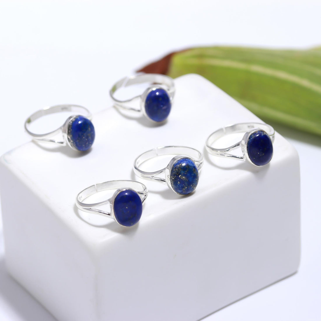 Genuine Lapis Lazuli Adjustable Solid Silver Ring to fit all sizes For Spiritual Growth and Health