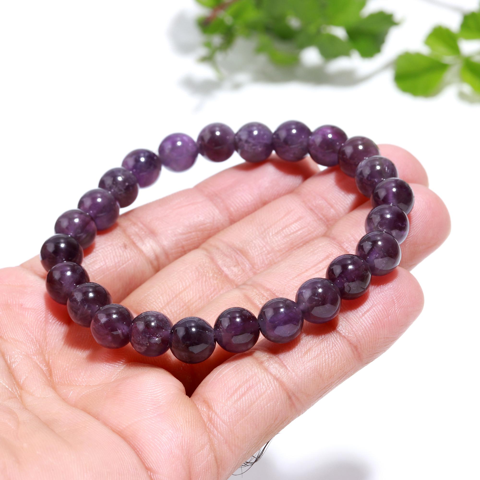 Genuine Amethyst Bracelet For Wisdom- Healing Crystal Bracelet