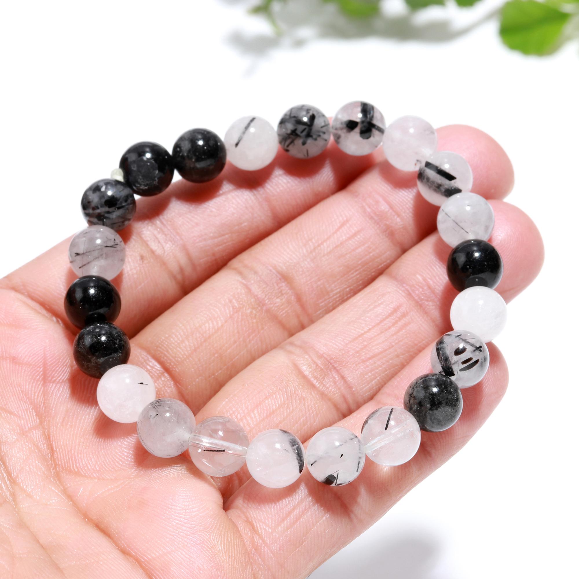 Genuine Black Rutile Bracelet – Healing Crystal Bracelet