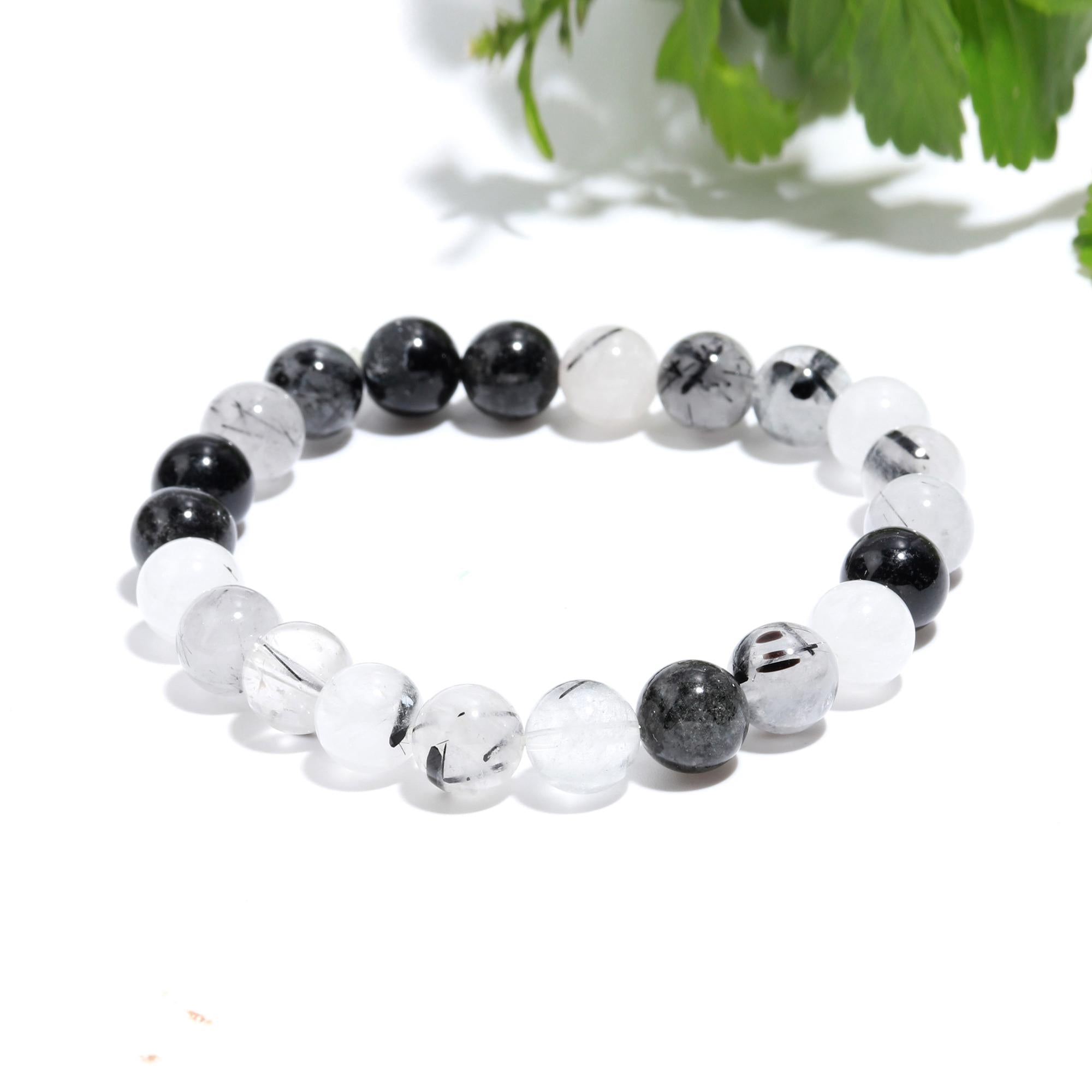 Genuine Black Rutile Bracelet – Healing Crystal Bracelet