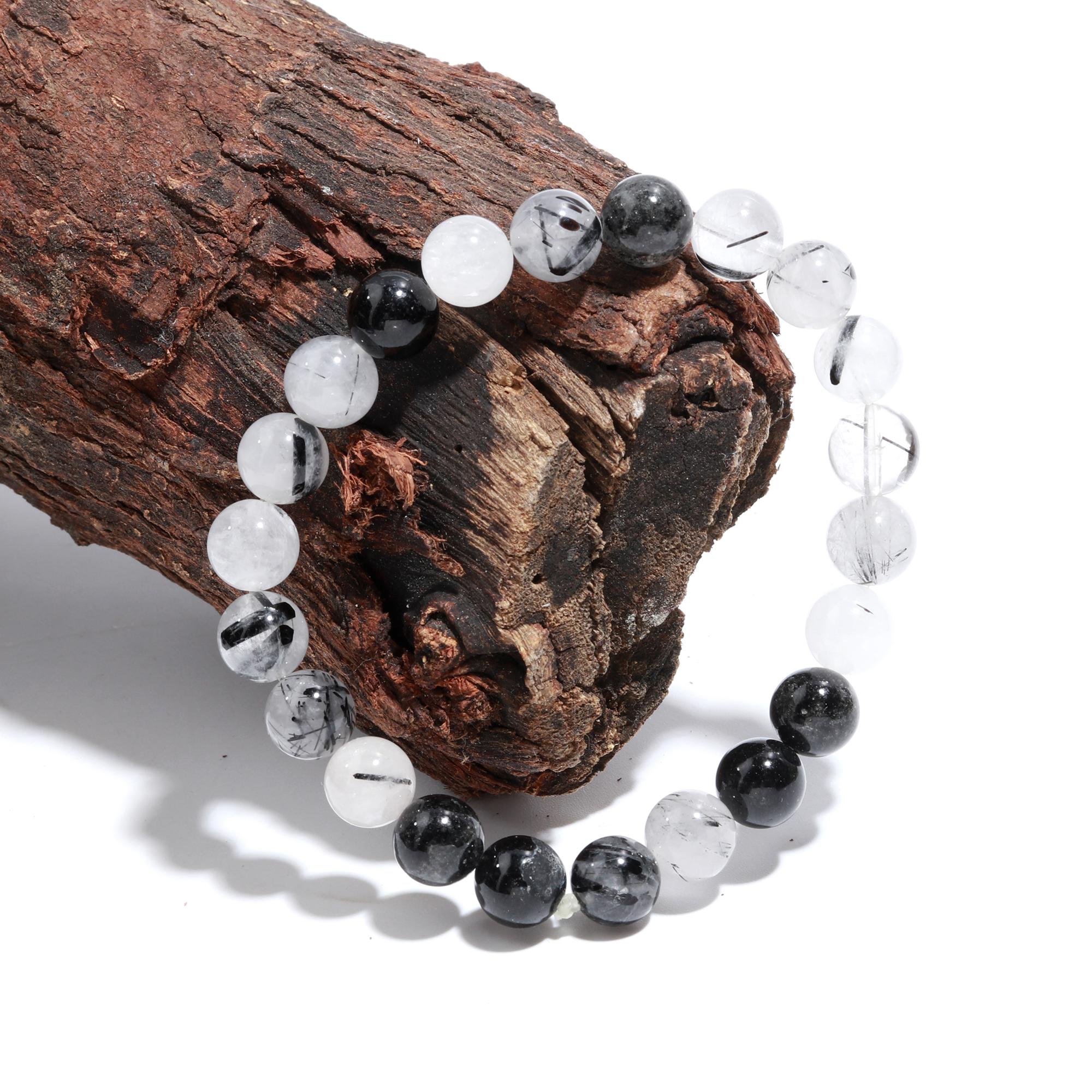 Genuine Black Rutile Bracelet – Healing Crystal Bracelet