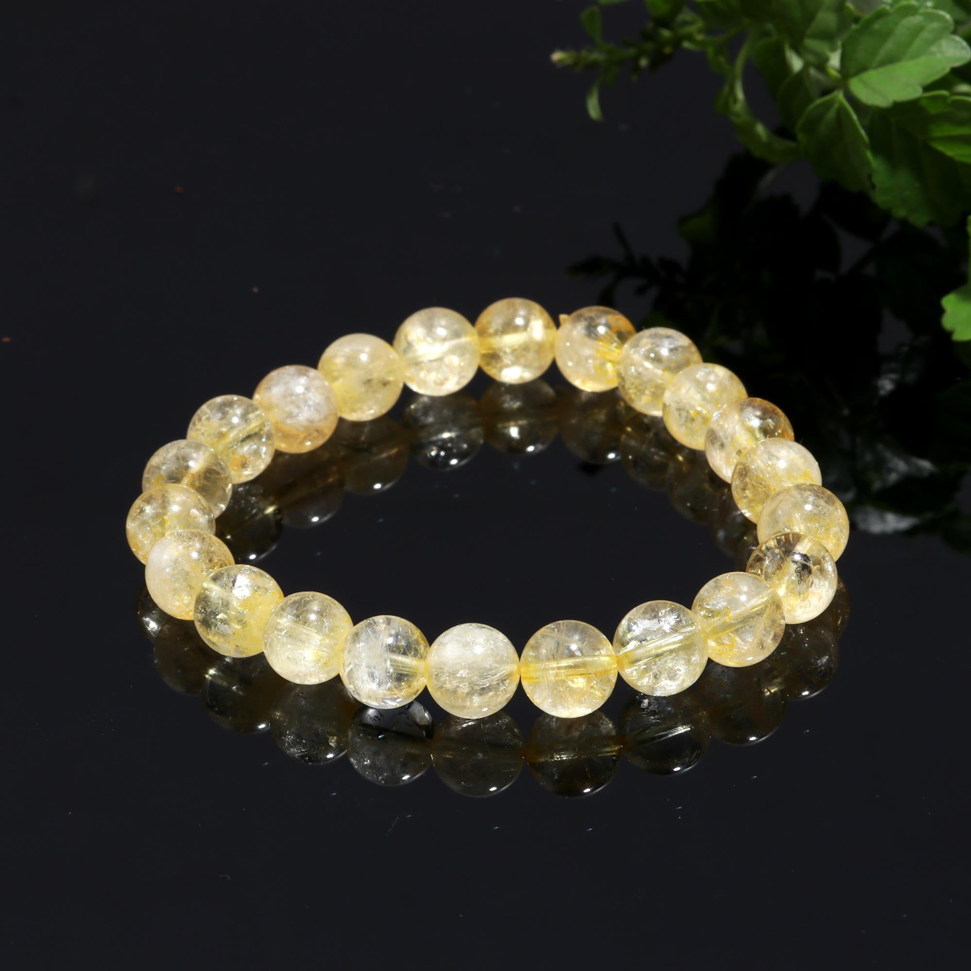 Genuine Citrine Bracelet for Success- Healing Crystal Bracelet