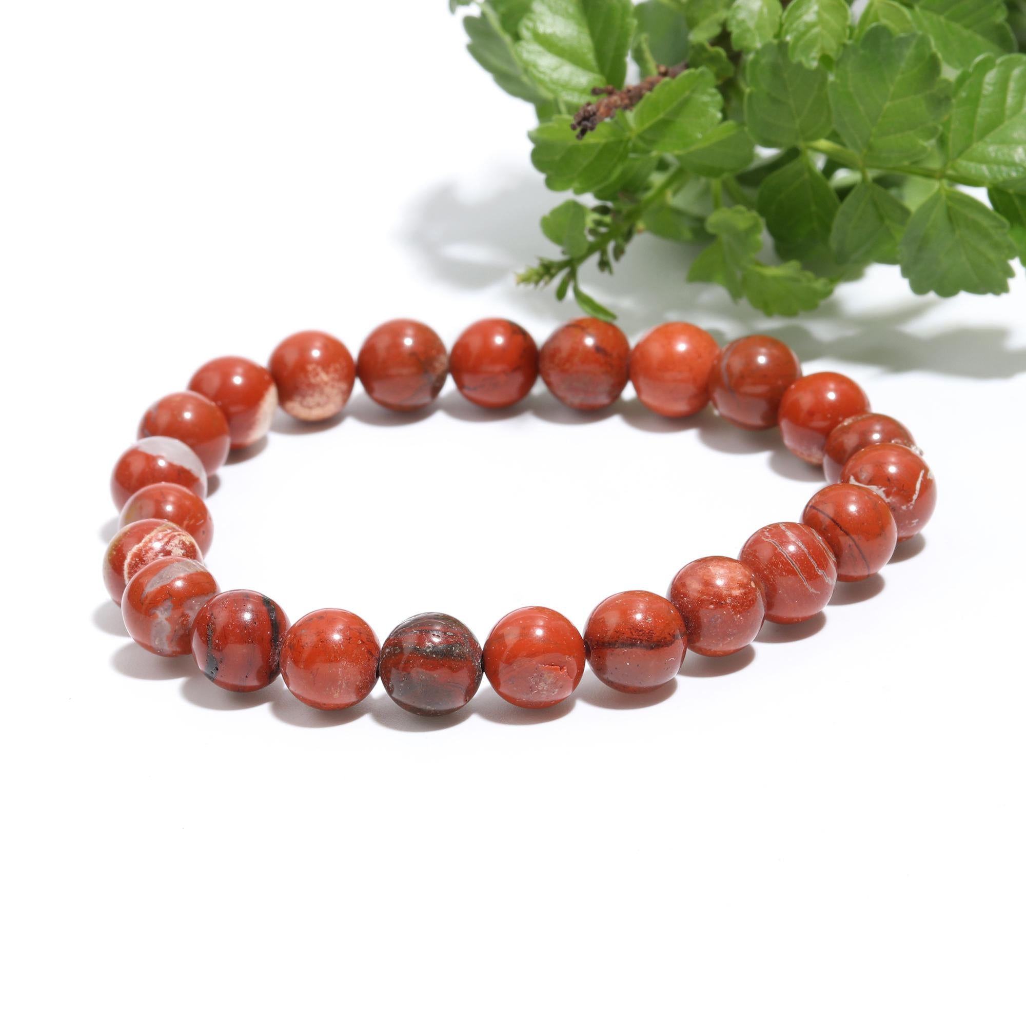 Genuine Red Jasper Bracelet- Healing Crystal Bracelet