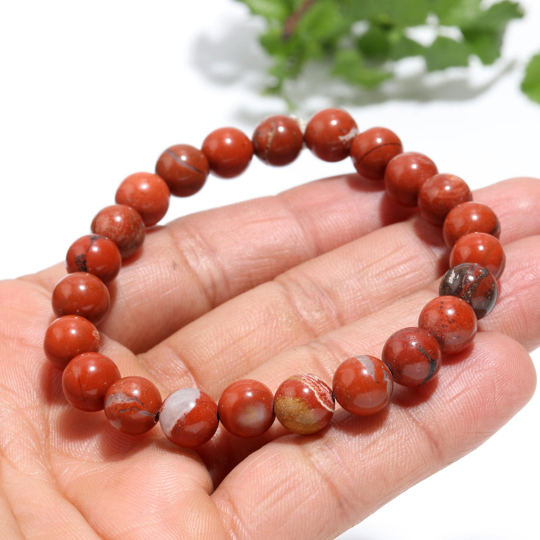 Genuine Red Jasper Bracelet- Healing Crystal Bracelet