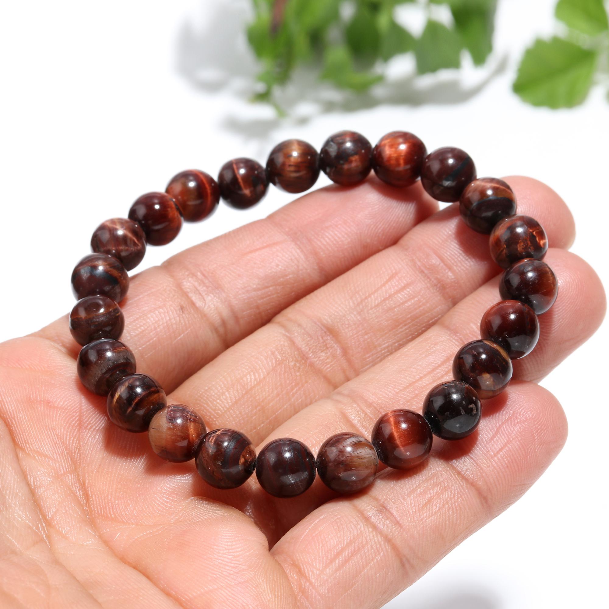 Red Tiger Eye Bracelet For Enhancing Confidence and Self-esteem