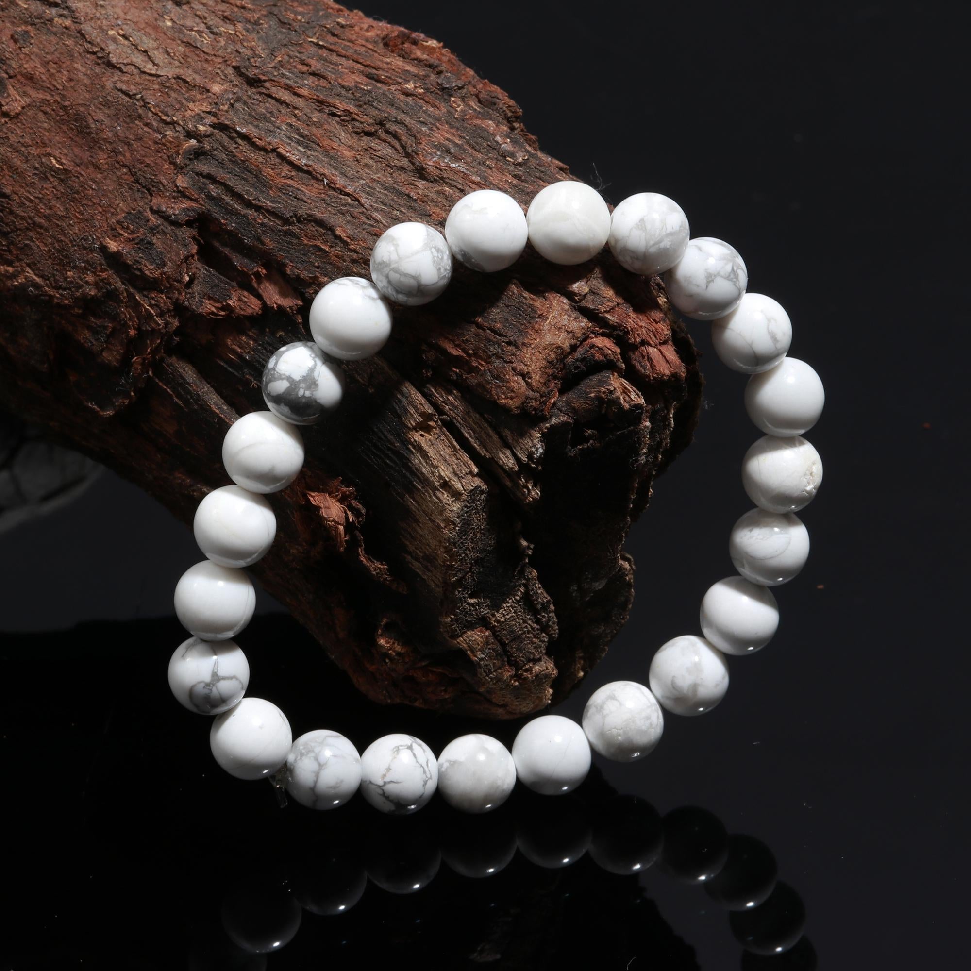 Howlite Bracelet for Calmness- Healing Crystal Bracelet