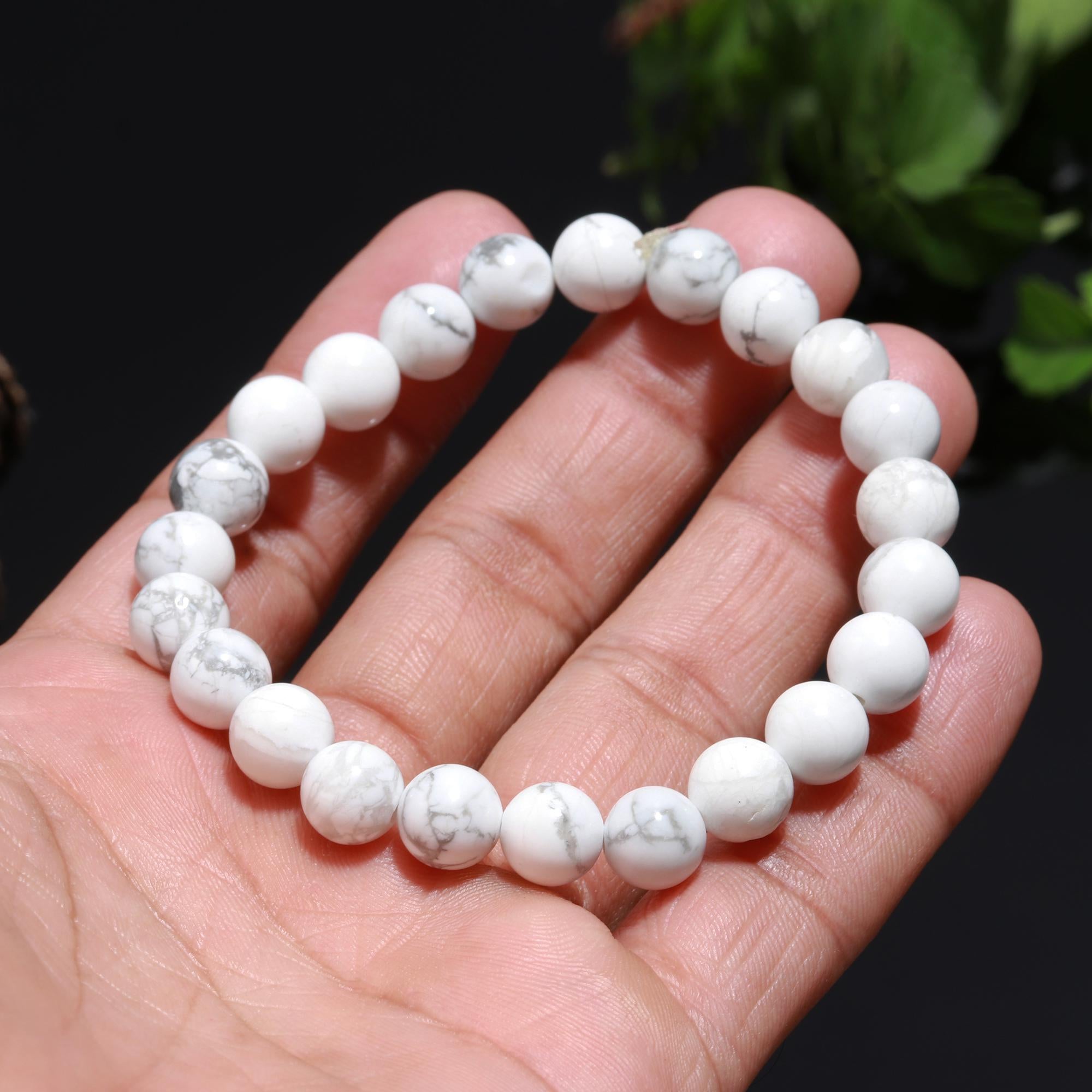 Howlite Bracelet for Calmness- Healing Crystal Bracelet