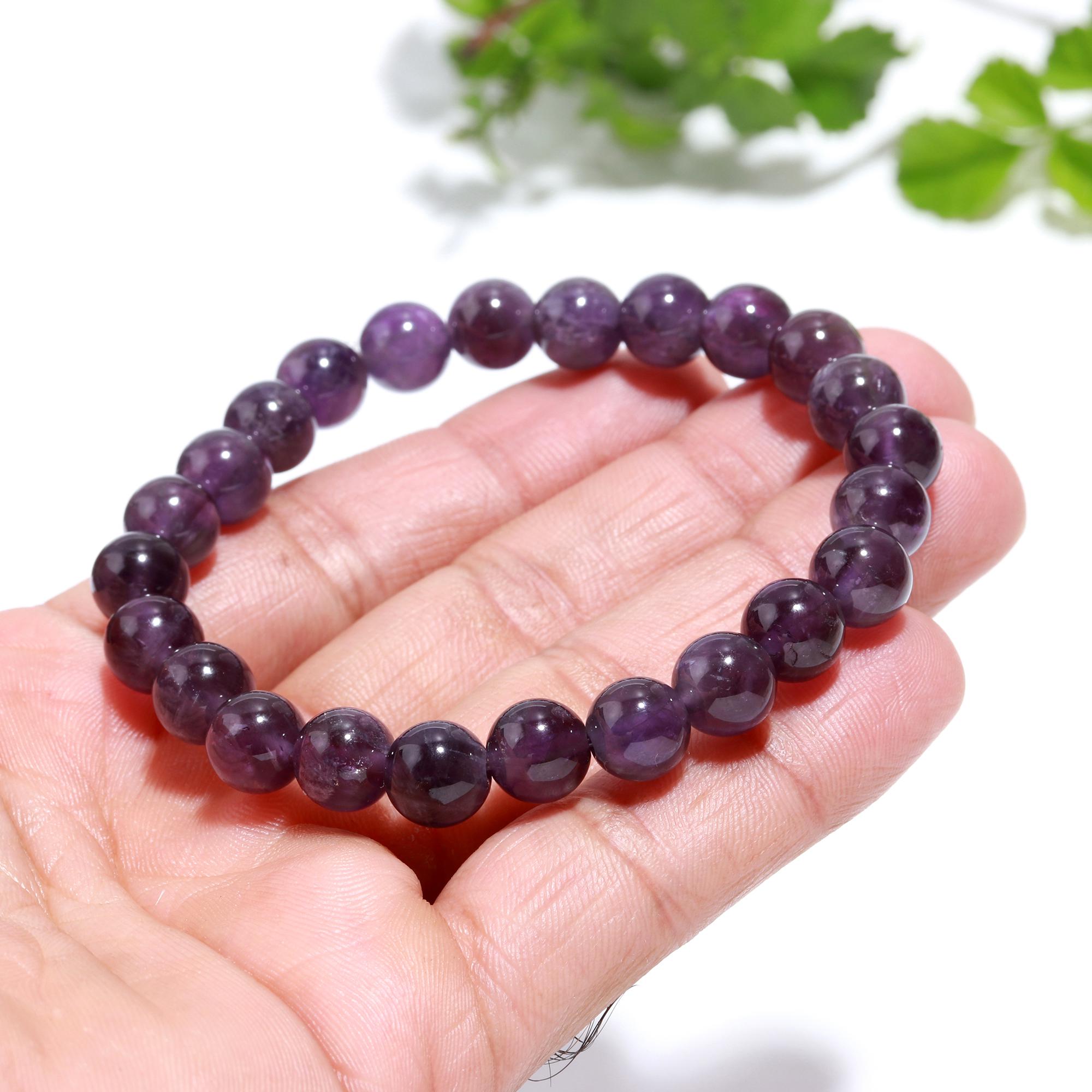 Buy Amethyst Natural Stone Bracelet | The Master Healer Online in India -  Mypoojabox.in